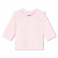 Salopette et T-shirt en coton BOSS pour FILLE