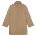 Lined wool-blend coat BOSS for GIRL
