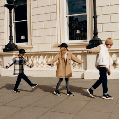 Manteau doublé laine mélangée BOSS pour FILLE