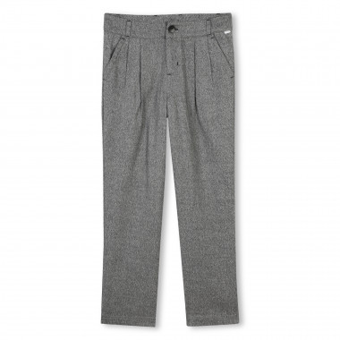 Pantalon à pinces en coton BOSS pour FILLE