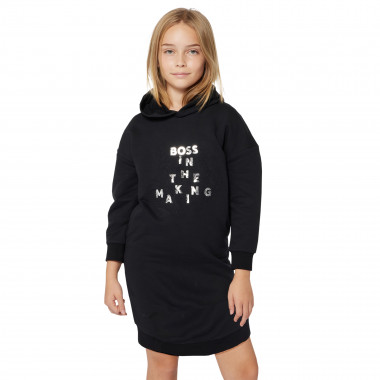 Robe sweat-shirt à capuche BOSS pour FILLE