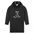 Robe sweat-shirt à capuche BOSS pour FILLE