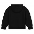 Fleece sweater met capuchon BOSS Voor