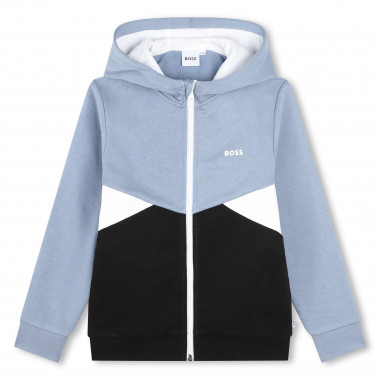 Hooded zip-up cardigan BOSS for BOY