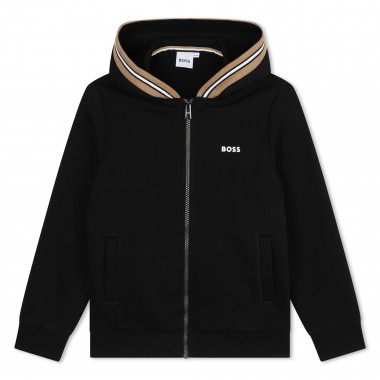 Hooded zip-up cardigan BOSS for BOY