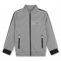 Cardigan mit Zip und Print BOSS Für JUNGE