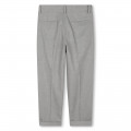 Pleated suit trousers BOSS for BOY