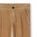 Corduroy trousers BOSS for BOY