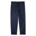 Plain twill chino trousers BOSS for BOY