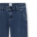 Denim broek met figuurnaden BOSS Voor