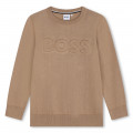 Pull tricoté en coton BOSS pour GARCON