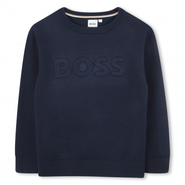 Pull tricoté en coton BOSS pour GARCON