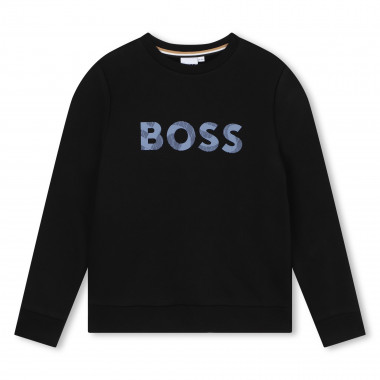 Sweat-shirt à col rond BOSS pour GARCON