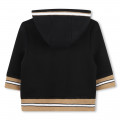 Hooded fleece cardigan BOSS for BOY