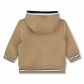 Hooded fleece cardigan BOSS for BOY