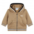 Hooded fleece cardigan BOSS for BOY