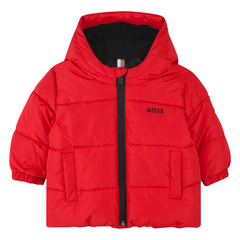BOSS Wasserabweisende Kapuzenjacke baby rot Kids around