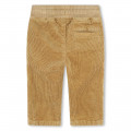 Pantalon en velours uni BOSS pour GARCON