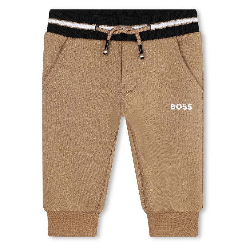 BOSS Jogginghose aus Fleece baby braun Kids around