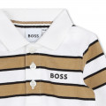 Polo de algodón de rayas BOSS para NIÑO