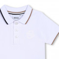 Striped cotton polo BOSS for BOY