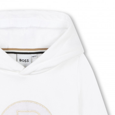 Embroidered fleece sweatshirt BOSS for BOY