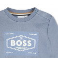 Round-neck fleece sweatshirt BOSS for BOY