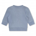 Fleece sweatshirt ronde hals BOSS Voor