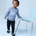 Round-neck fleece sweatshirt BOSS for BOY