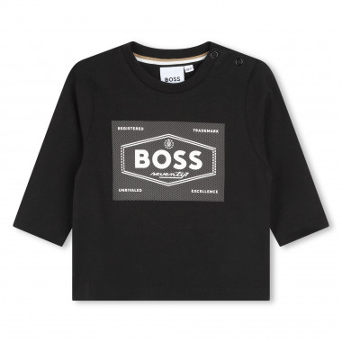 T-shirt en coton avec imprimé BOSS pour GARCON