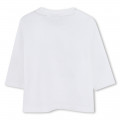 T-shirt in cotone multilogo BOSS Per RAGAZZO