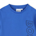 Cotton T-shirt with logo BOSS for BOY