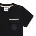 Cotton T-shirt with pocket BOSS for BOY