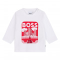 Cotton T-shirt with print BOSS for BOY