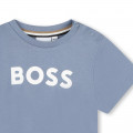 T-shirt in cotone con logo BOSS Per RAGAZZO