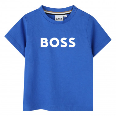 Cotton logo T-shirt BOSS for BOY