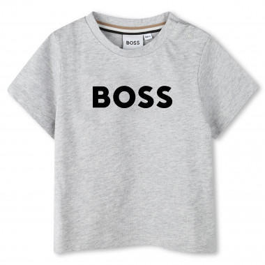 T-shirt in cotone con logo BOSS Per RAGAZZO