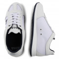 Lace-up trainers with leather BOSS for BOY