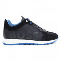 Lace-up trainers with leather BOSS for BOY