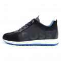 Lace-up trainers with leather BOSS for BOY