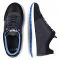 Lace-up trainers with leather BOSS for BOY