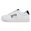 Sneakers in pelle con lacci BOSS Per RAGAZZO