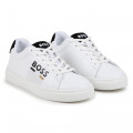 Lace-up leather trainers BOSS for BOY