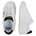 Lace-up leather trainers BOSS for BOY