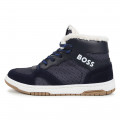 Baskets à lacets avec cuir BOSS pour GARCON