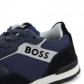 Lace-up trainers with leather BOSS for BOY