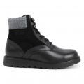 Bottines en cuir zip et lacets BOSS pour GARCON