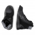 Bottines en cuir zip et lacets BOSS pour GARCON