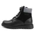 Lace-up leather ankle boots BOSS for BOY