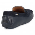 Mocassins en cuir bi-texture BOSS pour GARCON